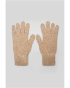 Перчатки с шерстью енота бежевого цвета 2mood