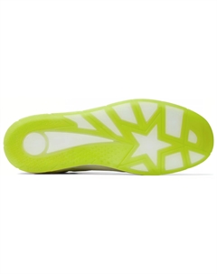 Низкие стильные скейтерские кроссовки бело-зеленые Jimmy choo