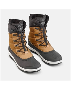 Мужские утеплённые водонепроницаемые треккинговые ботинки для снега NH500 коричневые Quechua