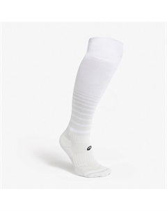 Молодёжные футбольные носки Viralto Club белые с полосками Kipsta