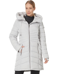 Пуховик Zip Front Light Weight Puffer M426607BZ, цвет Aluminum Michael michael kors