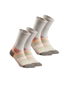 Унисекс высокие горные носки Hike 900 2 шт лососёвый Quechua