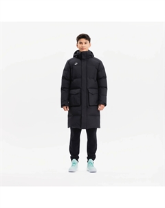 Мужская длинная пуховик  CN900 дымчато-чёрный Kipsta