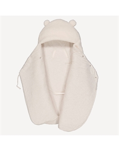 Теплый конверт с капюшоном для младенца шерпа с подкладкой из джерси бежевый La redoute collections