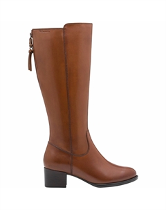 Сапоги на каблуке каштановый Tamaris