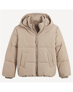 Куртка стеганая с капюшоном бежевый La redoute collections