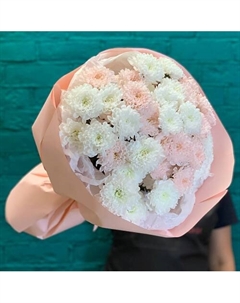 Букет 9 хризантем Цветы мишки