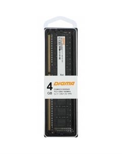 Оперативная память DDR3L Digma 4Gb 1600MHz DIMM (DGMAD31600004S)