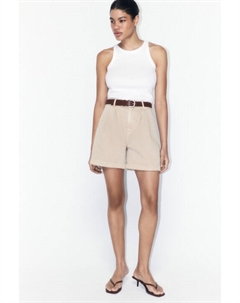 Шорты-бермуды джинсовые с ремнем Befree