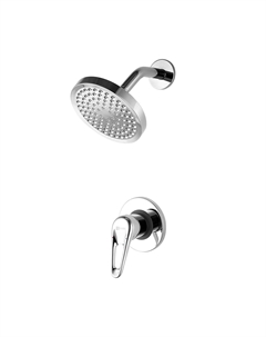 Смеситель для душа Luna LM4120C хром, с верхним душем Lemark