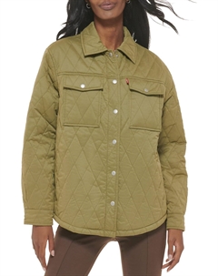 Женская куртка-рубашка стеганая с узором, оливковый Levi's®