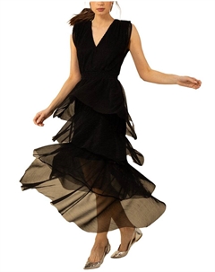 Платье макси без рукавов Adelina, черный Hale bob