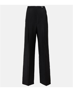 Широкие брюки из мохера и шерсти, Nero Prada