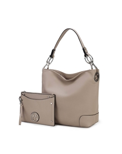 Женская сумка Viviana 2 в 1: хобо и клатч на запястье от Mia K, Taupe Mkf collection by mia k.