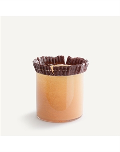 Стеклянная ваза с резным краем В185 см Eloria желтый Am.pm.