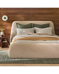 Наволочка из стираного льна Aelle зеленый La redoute interieurs