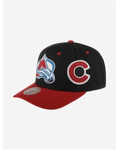 Бейсболка MITCHELL NESS HHSS7311-CAVYYPPPBLCK Colorado Avalanche NHL (черный), Черный Mitchell and ness