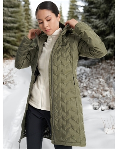 Пуховик женский Delta Ridge II Long Down Jacket, Зеленый Columbia