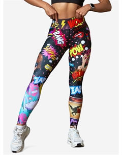 Легинсы женские спортивные, лосины для спорта, тайтсы, Черный Barka