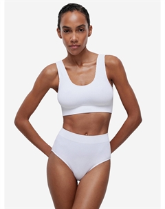 Трусы - слипы в рубчик, Белый Belle you