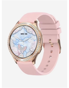 Смарт-часы CMSAK53GP с секундомером, измерением артериального давления и кислорода в крови, мониторингом сна, Розовый Checkme smart