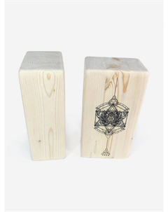 Кирпич для йоги Анахатха, бежевый йога блок из дерева, Бежевый Ramayoga