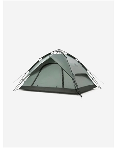 Палатка 3-местная, быстросборная, алюминиевый каркас, серо-зеленая, Зеленый Naturehike