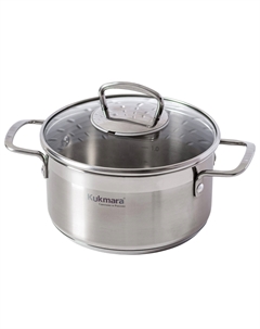 Кастрюля 2,5л стеклянная крышка Kukmara