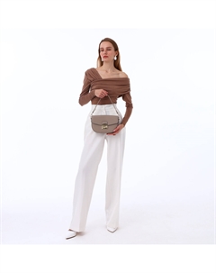 Сумка женская мессенджер на клапане, 23×6×15 см, хаки Textura