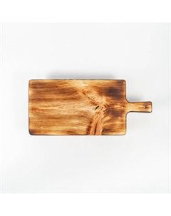 Доска для подачи на ножках, 38×17×6.5 см, обожженная, дерево из натурального кедра Magistro