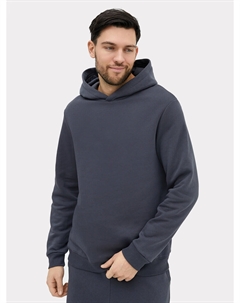 Теплое однотонное худи свободного силуэта в оттенке Mark formelle