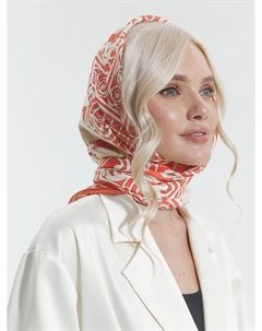 Платок " Русская резьба по кости", 90х90 см Русские в моде