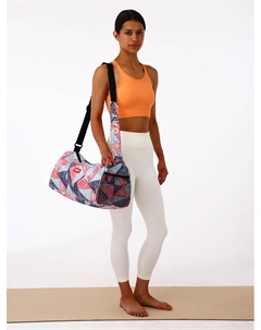 Сумка спортивная на молнии, боковой карман-сетка, регулируемый ремень, средний размер, красная Textura