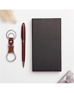 Набор подарочный 2 в 1, ручка, брелок с карабином Take it easy