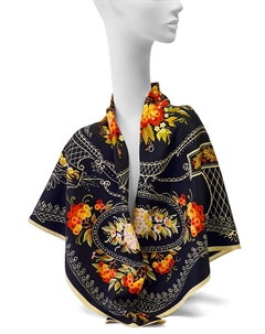 Платок "Тагильские подносы", 90х90 см Русские в моде