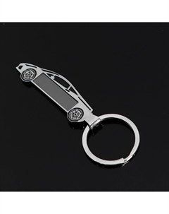 Брелок для ключей автомобиля, спорткар, металл, хром Cartage