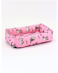 Лежанка для кошек, 40×30×15 см, розовая Пижон