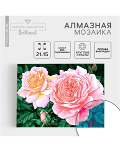 Алмазная мозаика с полным заполнением на холсте Школа талантов