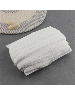 Резинка ажурная бельевая, 14 мм, 100±1 м, белая Арт узор