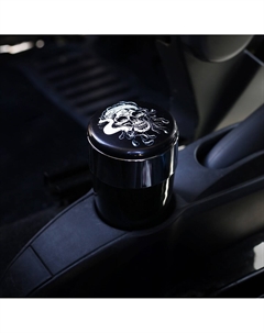Пепельница для авто с подсветкой, череп, черный Torso