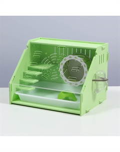 Клетка-переноска для грызунов,акриловая, зеленая, 29 х 23,5 х 22 см Пижон