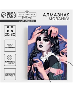 Алмазная мозаика с частичным заполнением на холсте Школа талантов