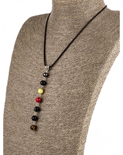 Колье оберег Бусики-колечки