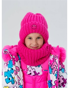 Комплект трикотажный шапка снуд Playtoday