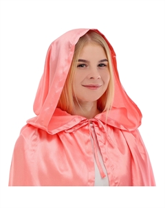 Карнавальный плащ детский, атлас, коралловый, длина 100 см Страна карнавалия