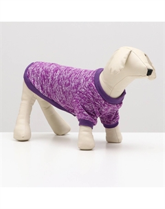 Свитер меланжевый, размер m (дс 23 ош 28, ог 37 см), фиолетовый Nobrand