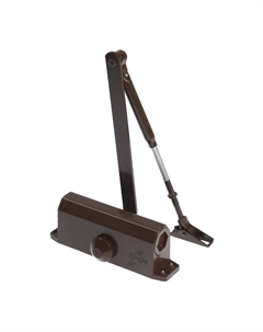 Доводчик дверной тундра d=60br, до 60 кг, коричневый Tundra