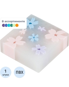 Ластик Sakura ПВХ квадратный 35x35x11 мм Deli
