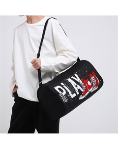 Сумка детская спортивная для мальчика на молнии, наружный карман, черная Nazamok kids