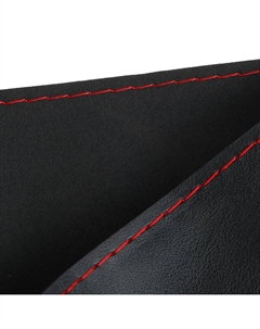 Оплетка на руль, 38 см, искусственная кожа, красный Torso